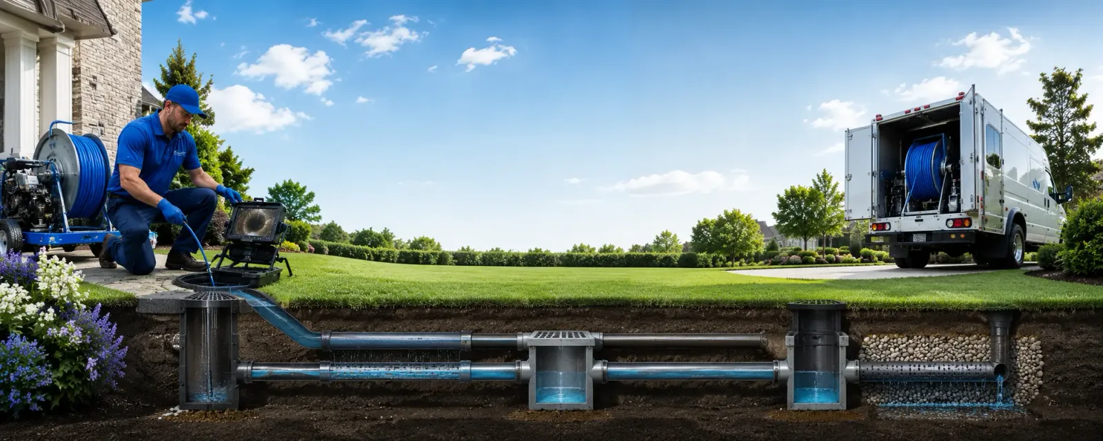 Outdoor drain cleaning information for Islip Terrace, NY
